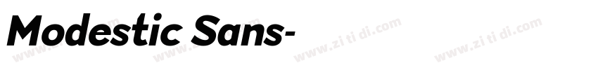 Modestic Sans字体转换